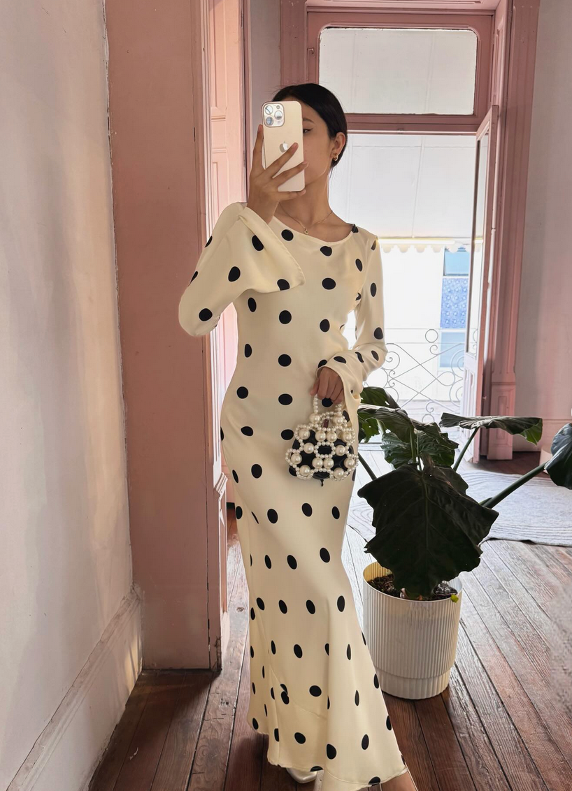 Georgie polka - blanco