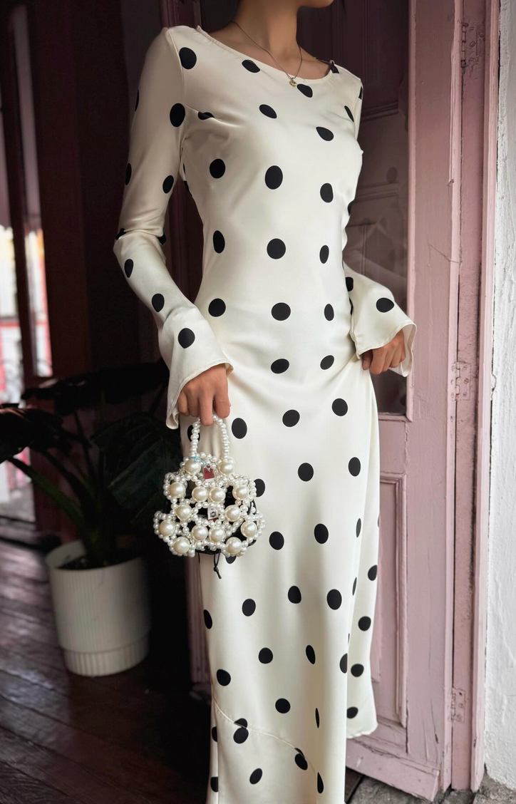 Georgie polka - blanco