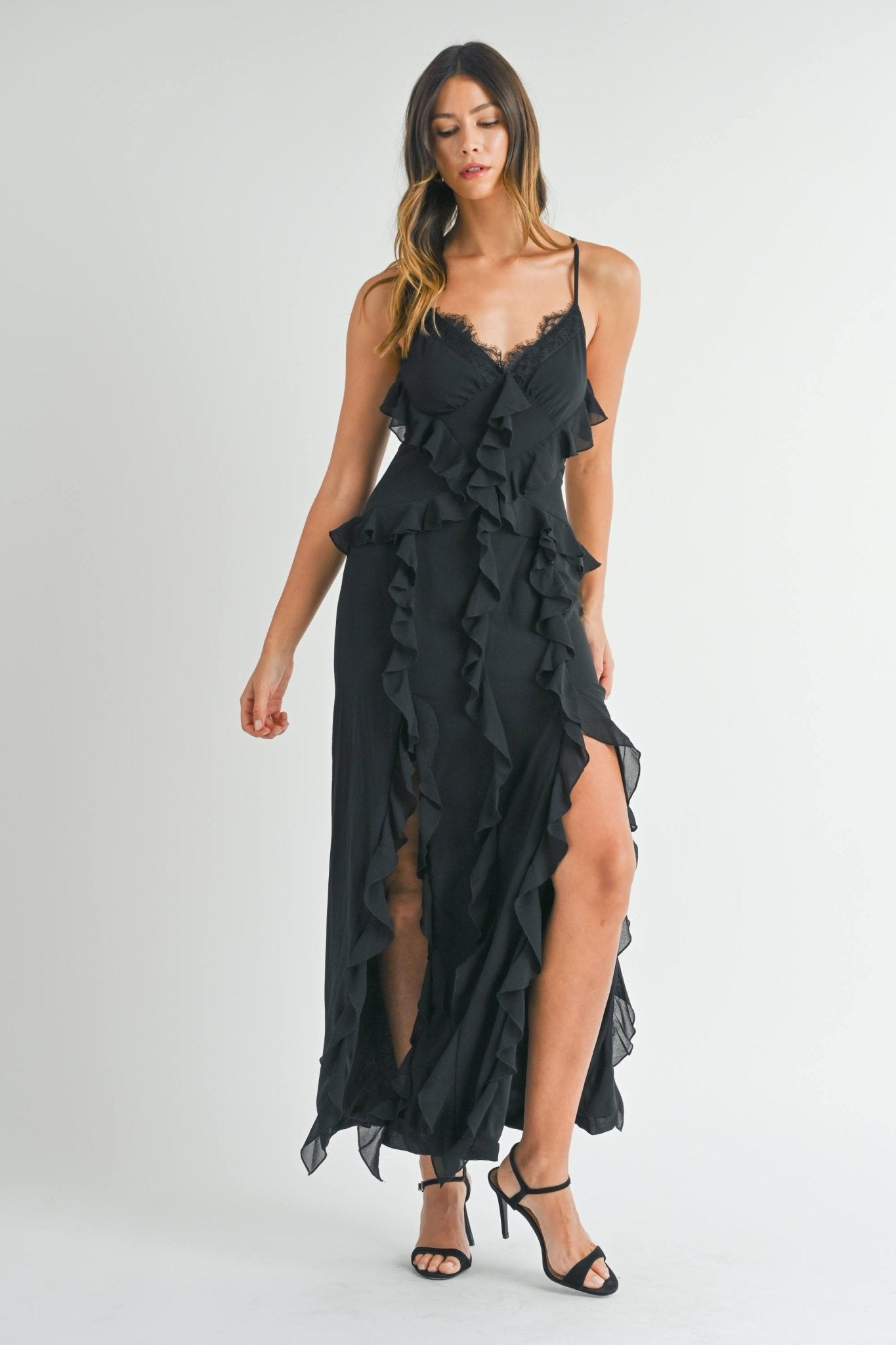 Aisha - negro venta - Lend the Trend renta de vestidos mexico