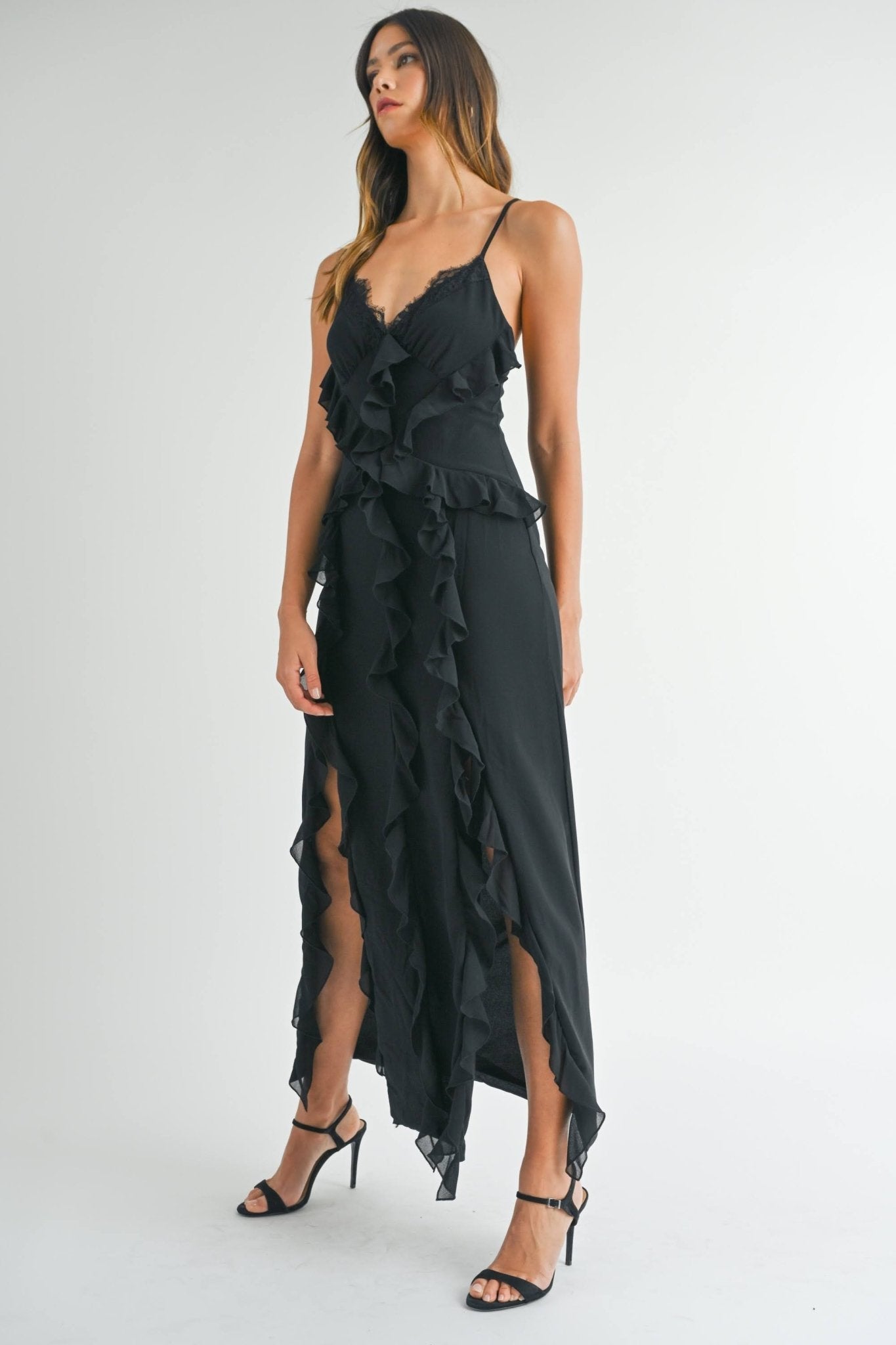 Aisha - negro venta - Lend the Trend renta de vestidos mexico