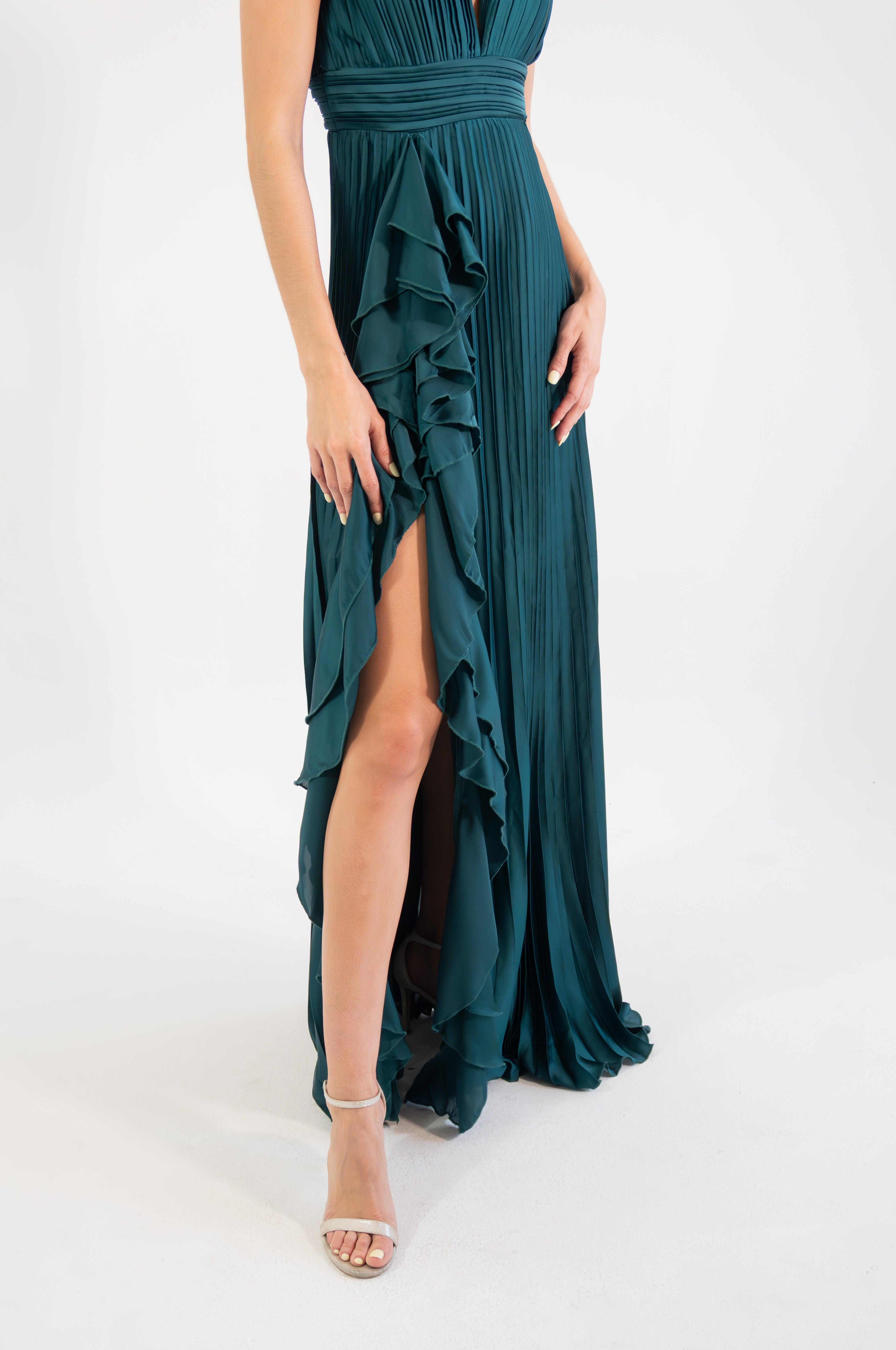 Dorota - verde satin