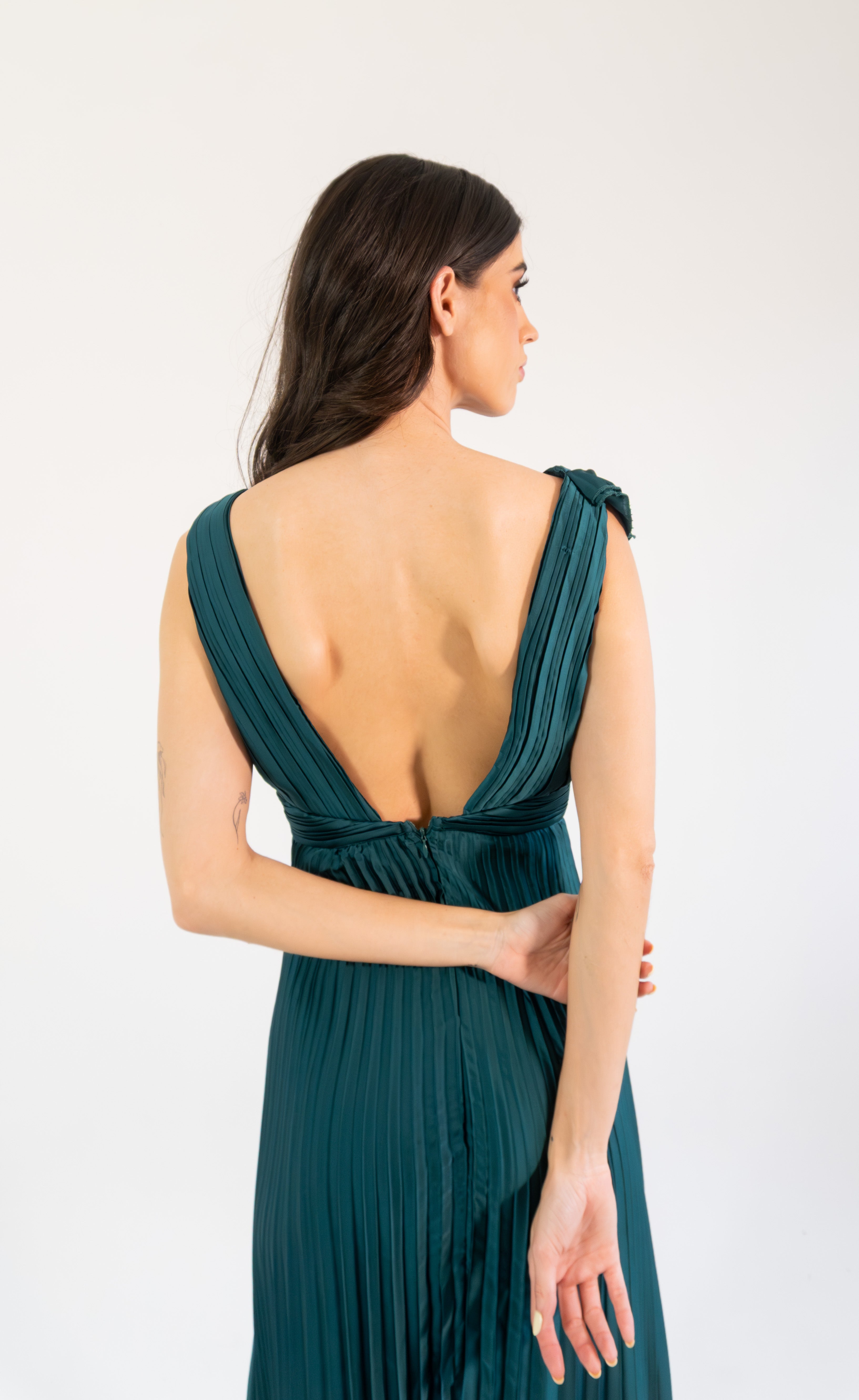 Dorota - verde satin