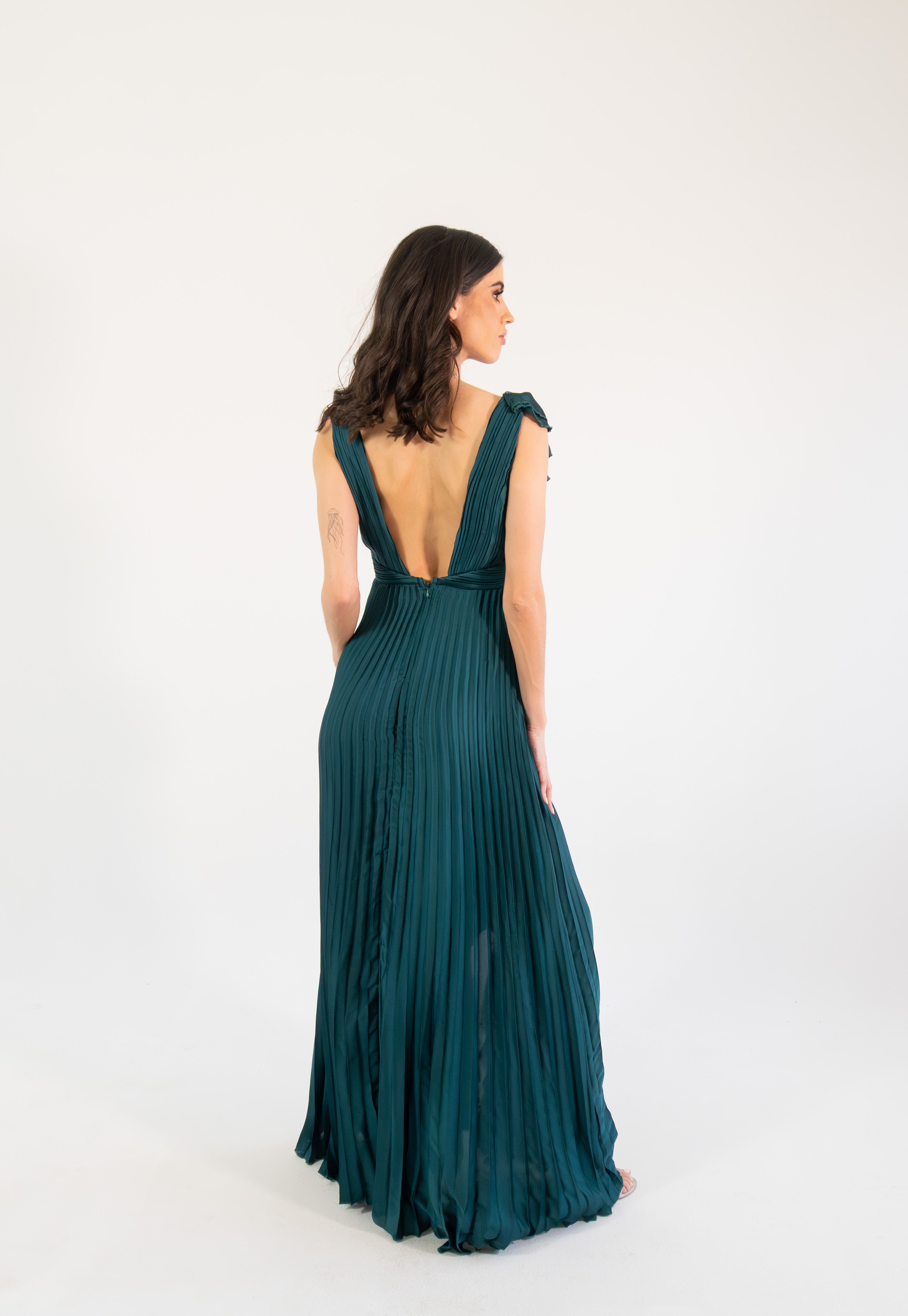 Dorota - verde satin