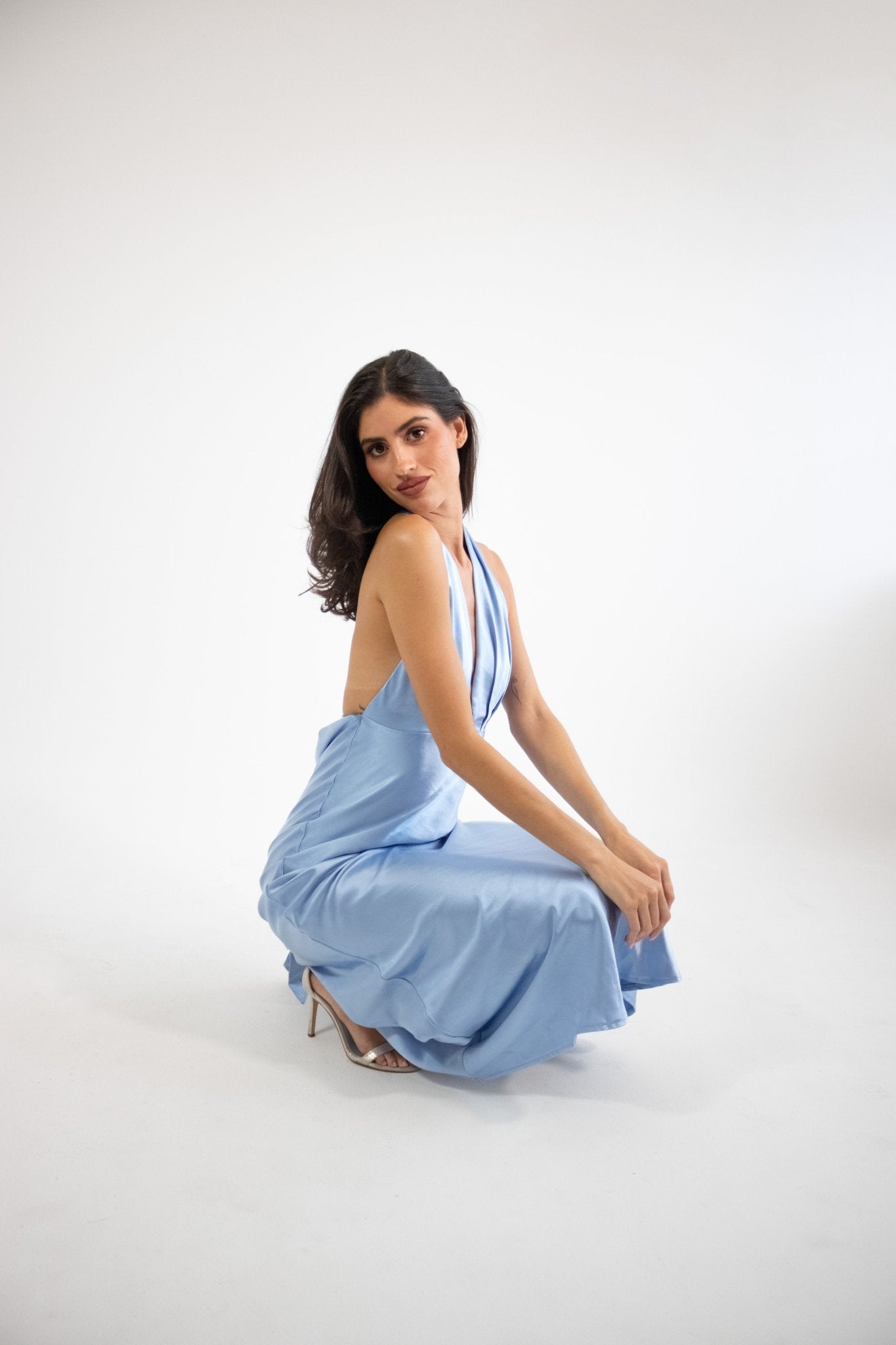 Elga - azul - Lend the Trend renta de vestidos mexico