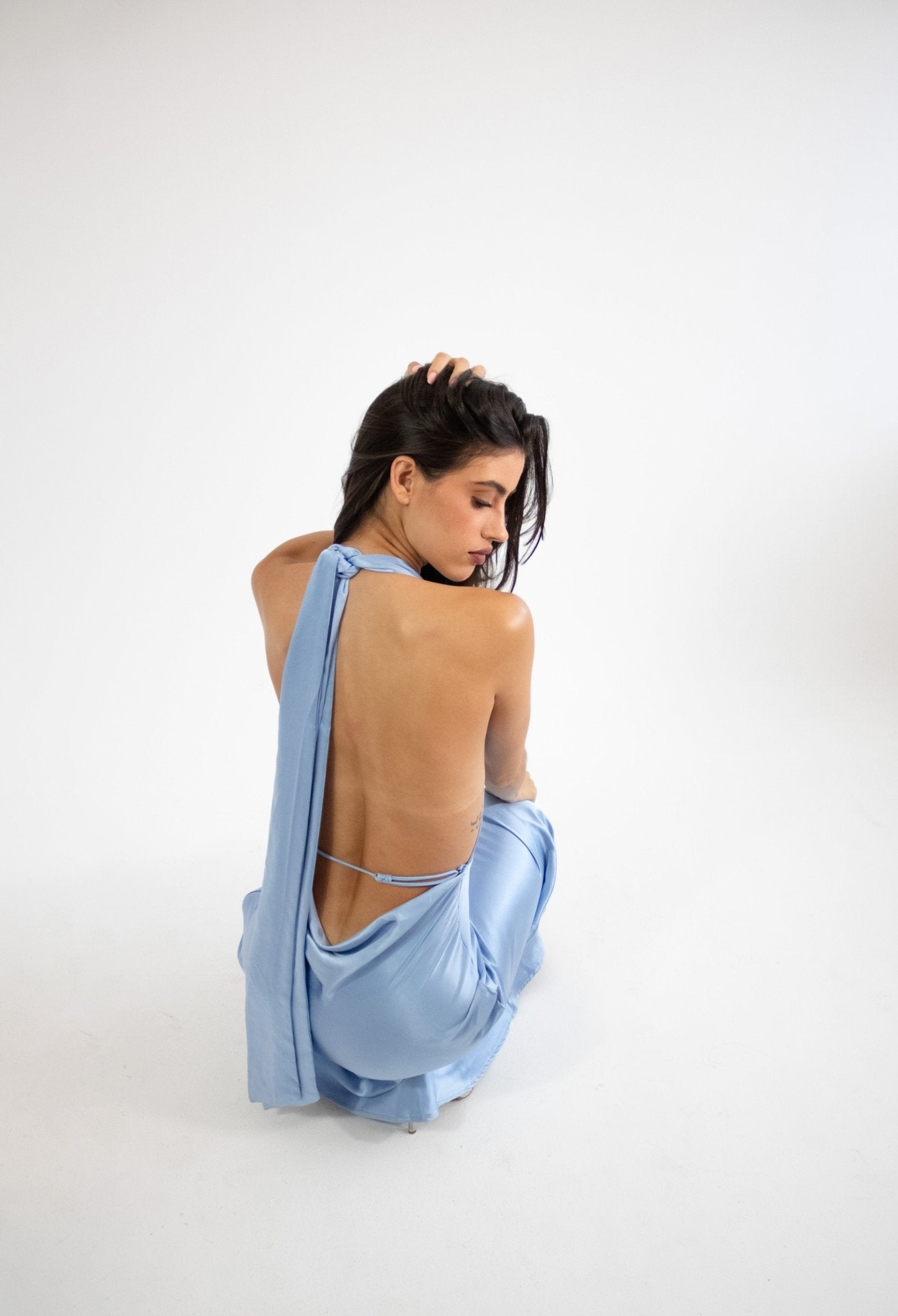 Elga - azul venta - Lend the Trend renta de vestidos mexico