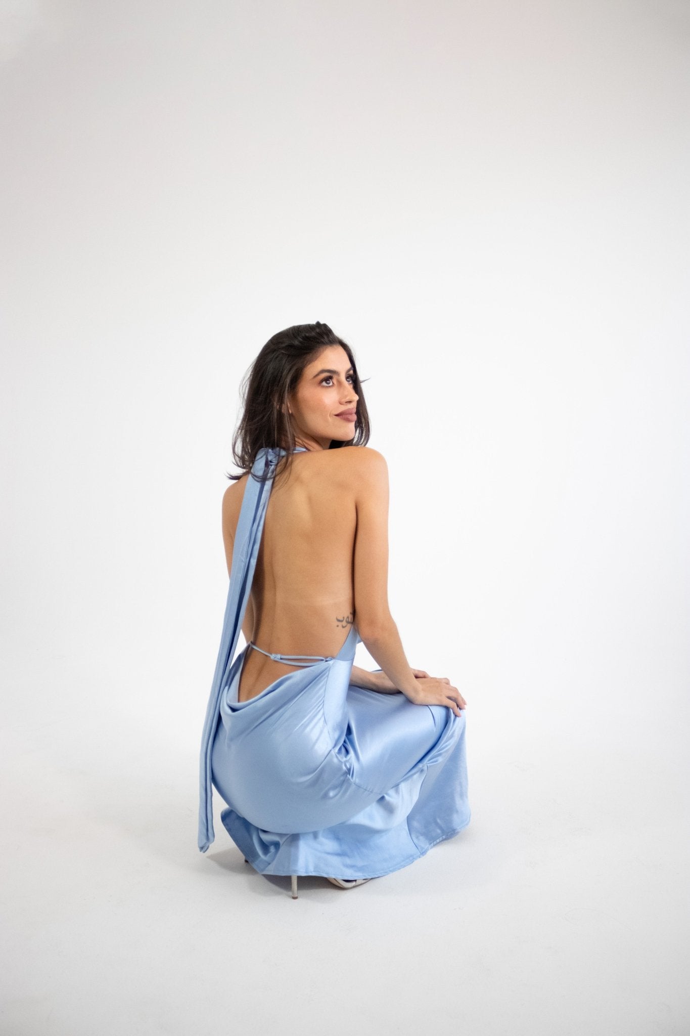 Elga - azul venta - Lend the Trend renta de vestidos mexico