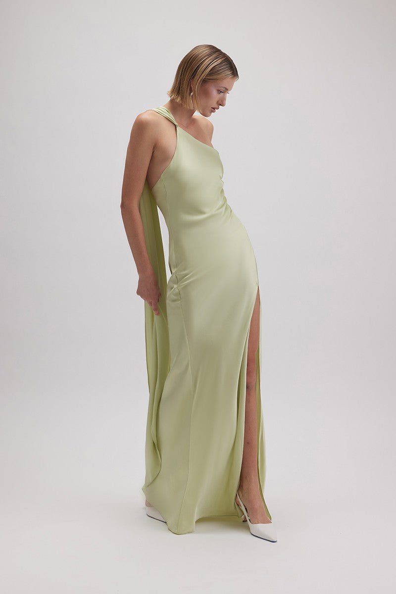 Emiliana - sage - Lend the Trend renta de vestidos mexico