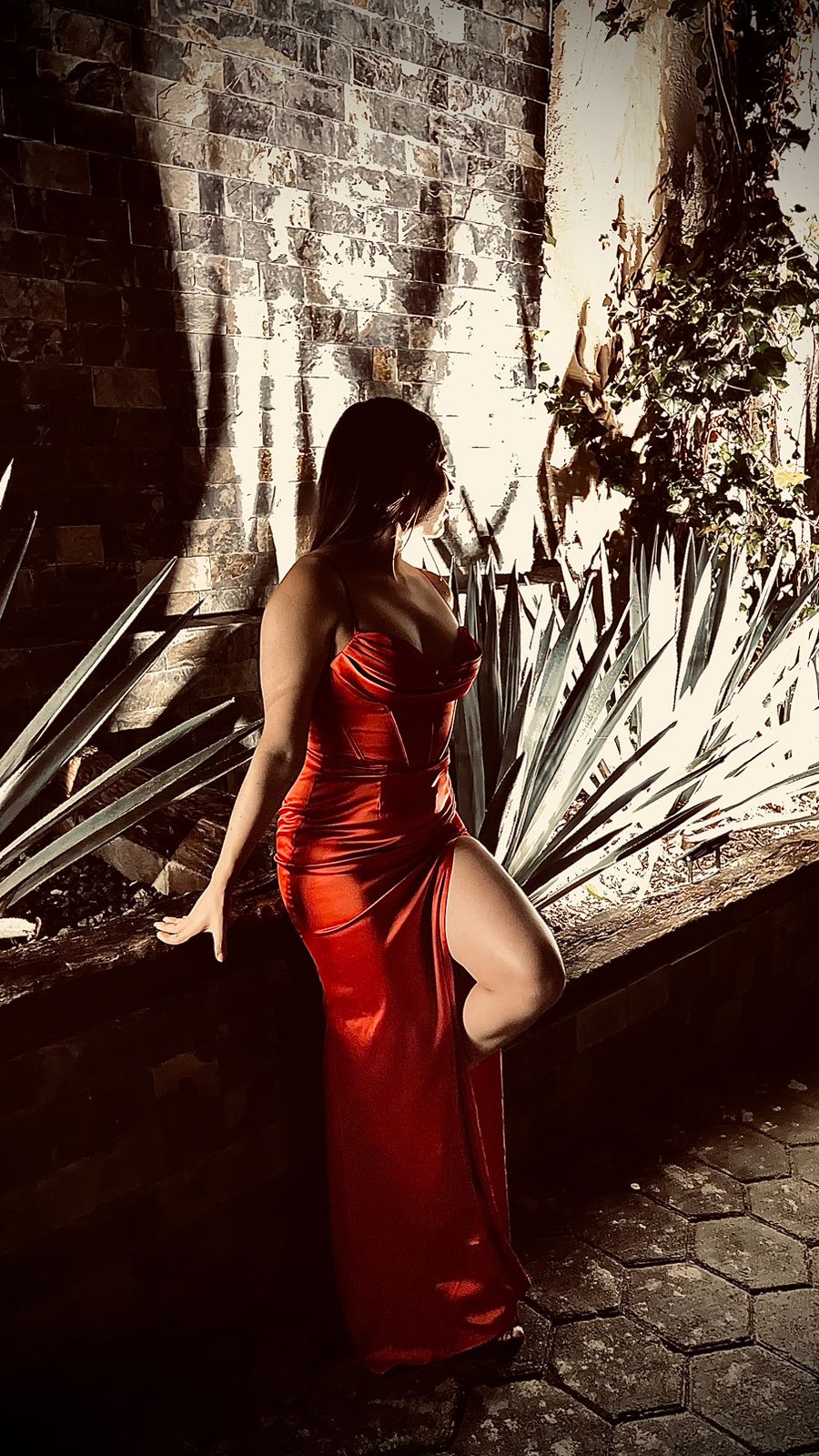 Evelyn - rojo venta - Lend the Trend renta de vestidos mexico