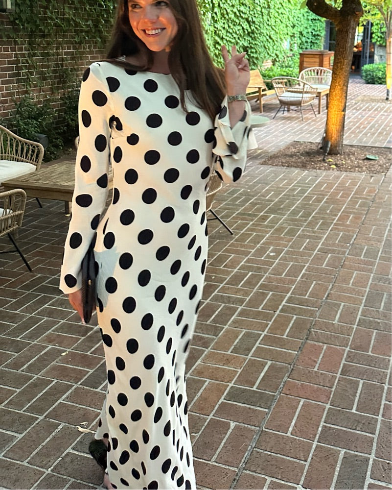 Georgie polka - blanco