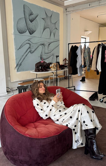 Georgie polka - blanco