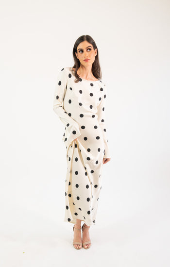 Georgie polka - blanco