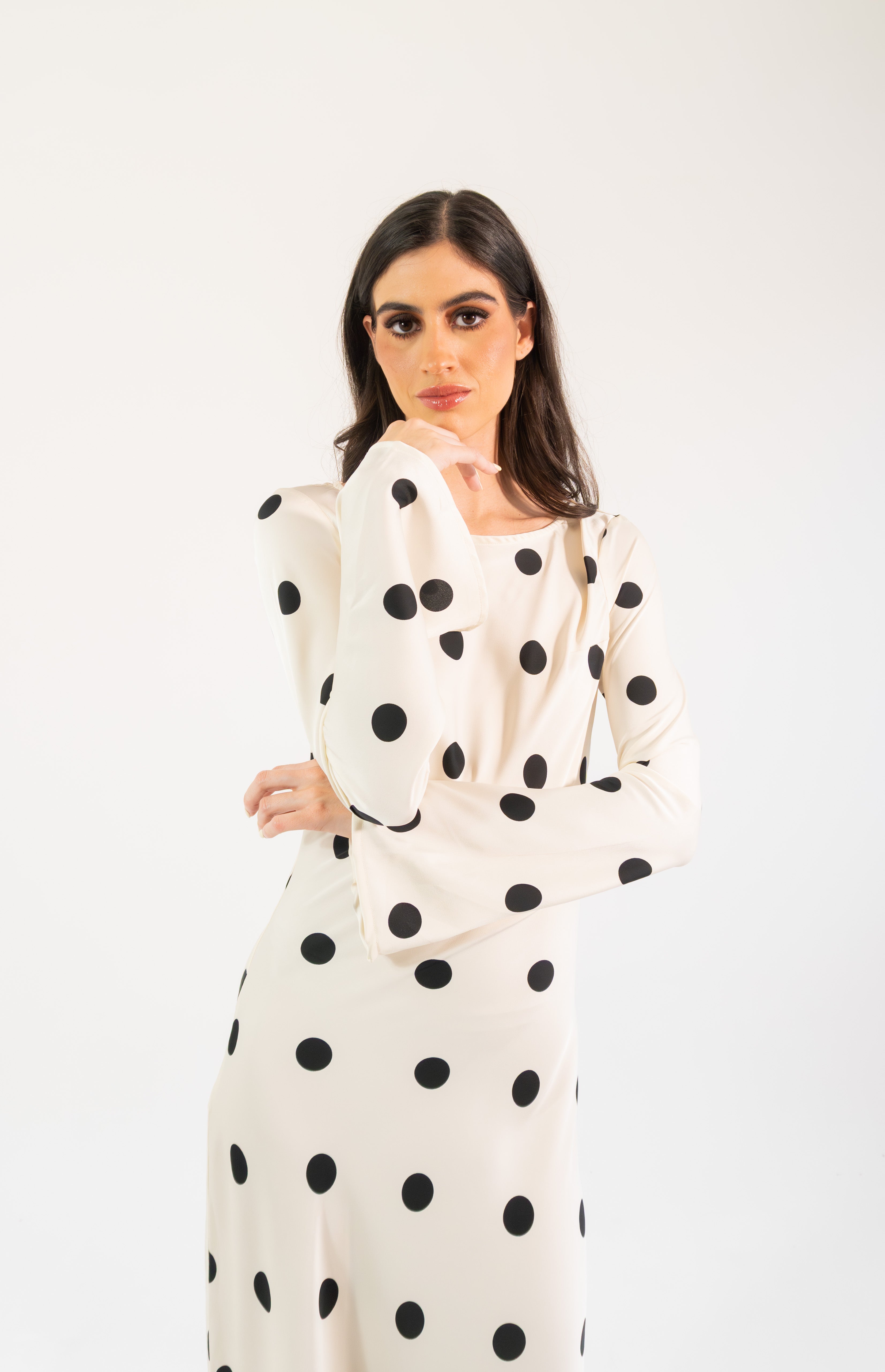 Georgie polka - blanco