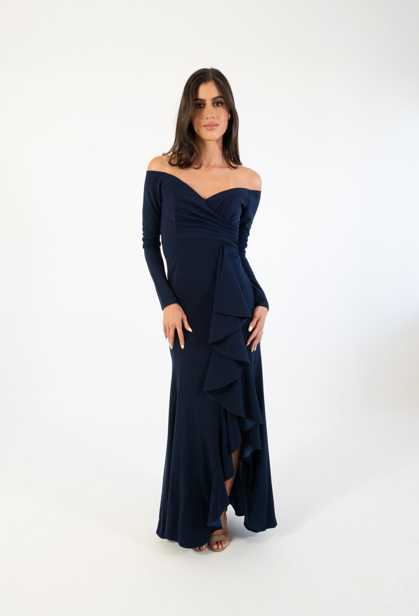 Hannia - azul - Lend the Trend renta de vestidos mexico