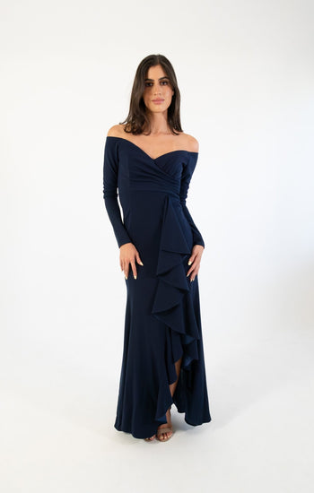 Hannia - azul - Lend the Trend renta de vestidos mexico