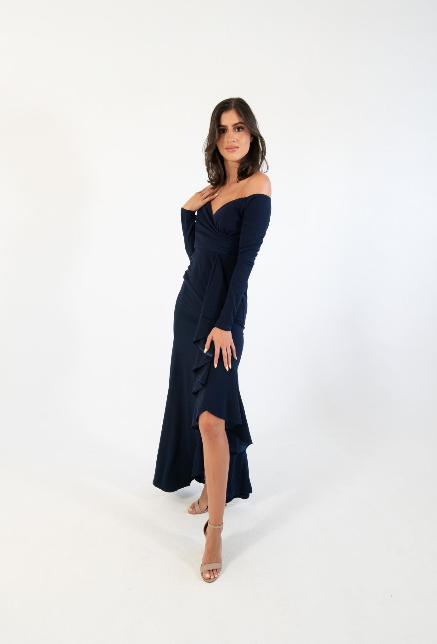 Hannia - azul - Lend the Trend renta de vestidos mexico