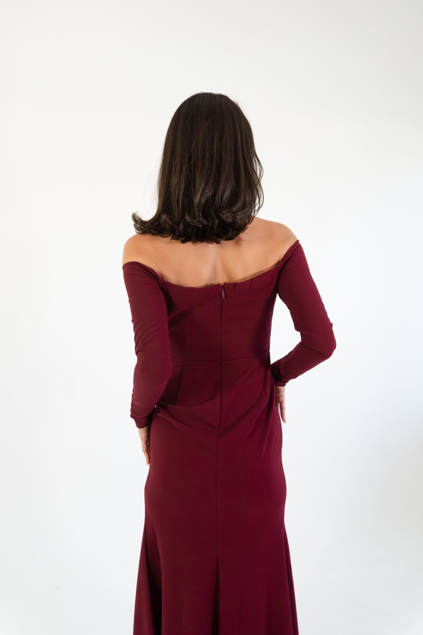 Hannia - rojo - Lend the Trend renta de vestidos mexico