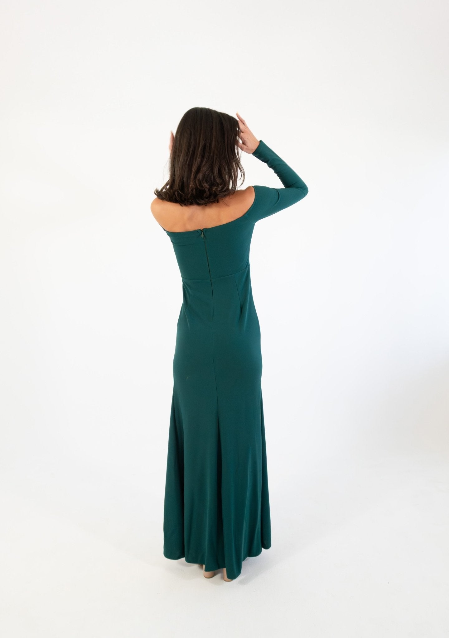 Hannia - verde venta - Lend the Trend renta de vestidos mexico