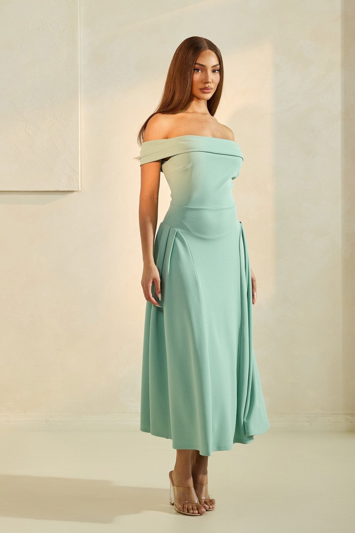 Lola - verde - Lend the Trend renta de vestidos mexico