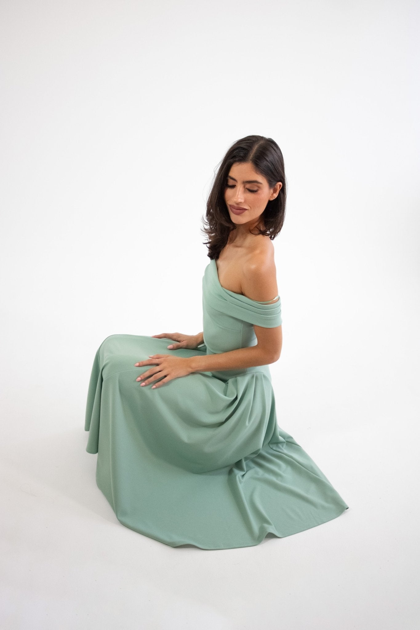 Lola - verde venta - Lend the Trend renta de vestidos mexico