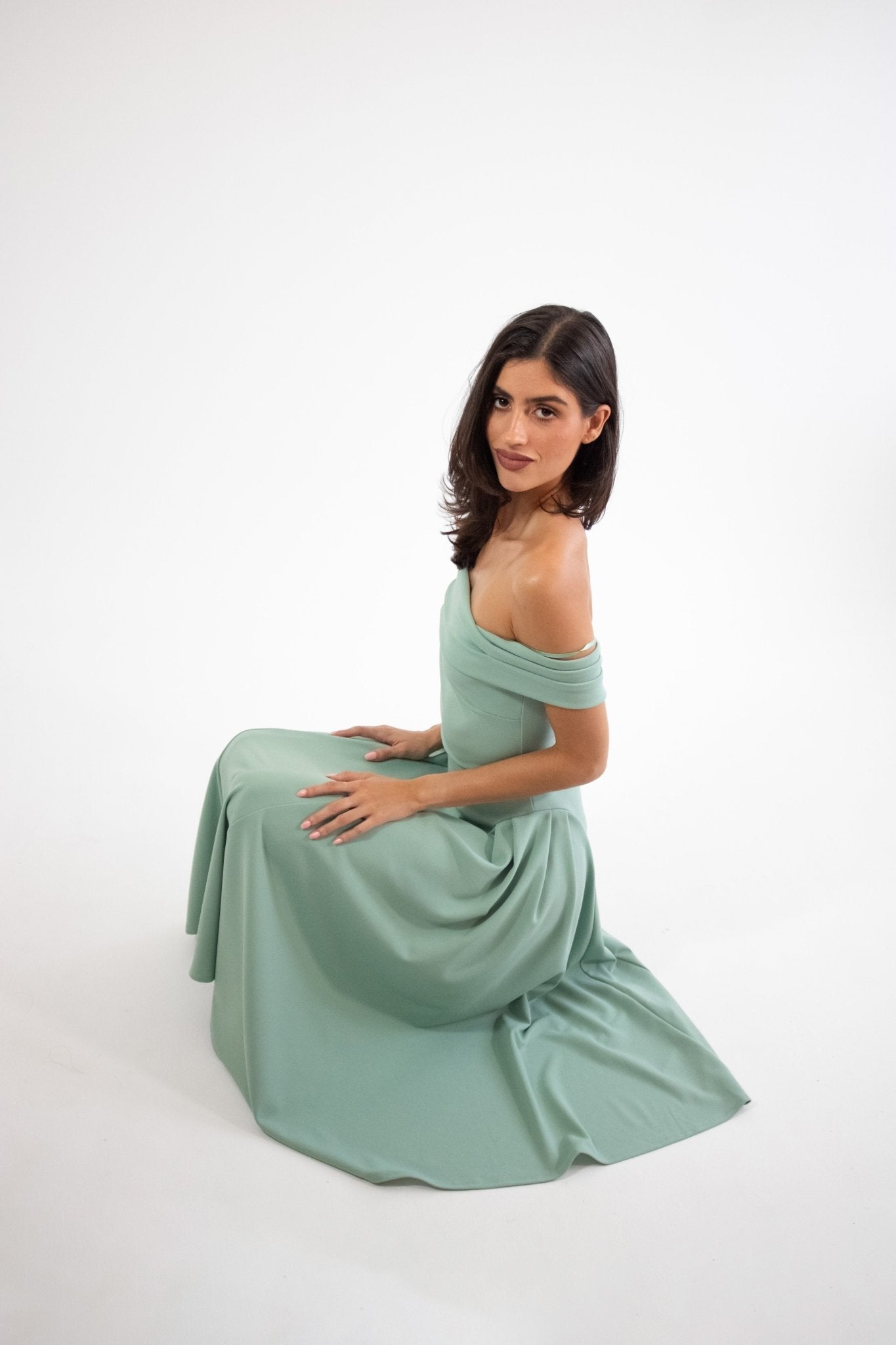 Lola - verde venta - Lend the Trend renta de vestidos mexico