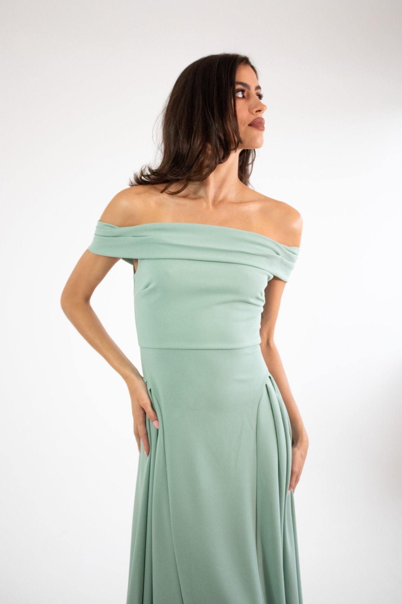 Lola - verde venta - Lend the Trend renta de vestidos mexico