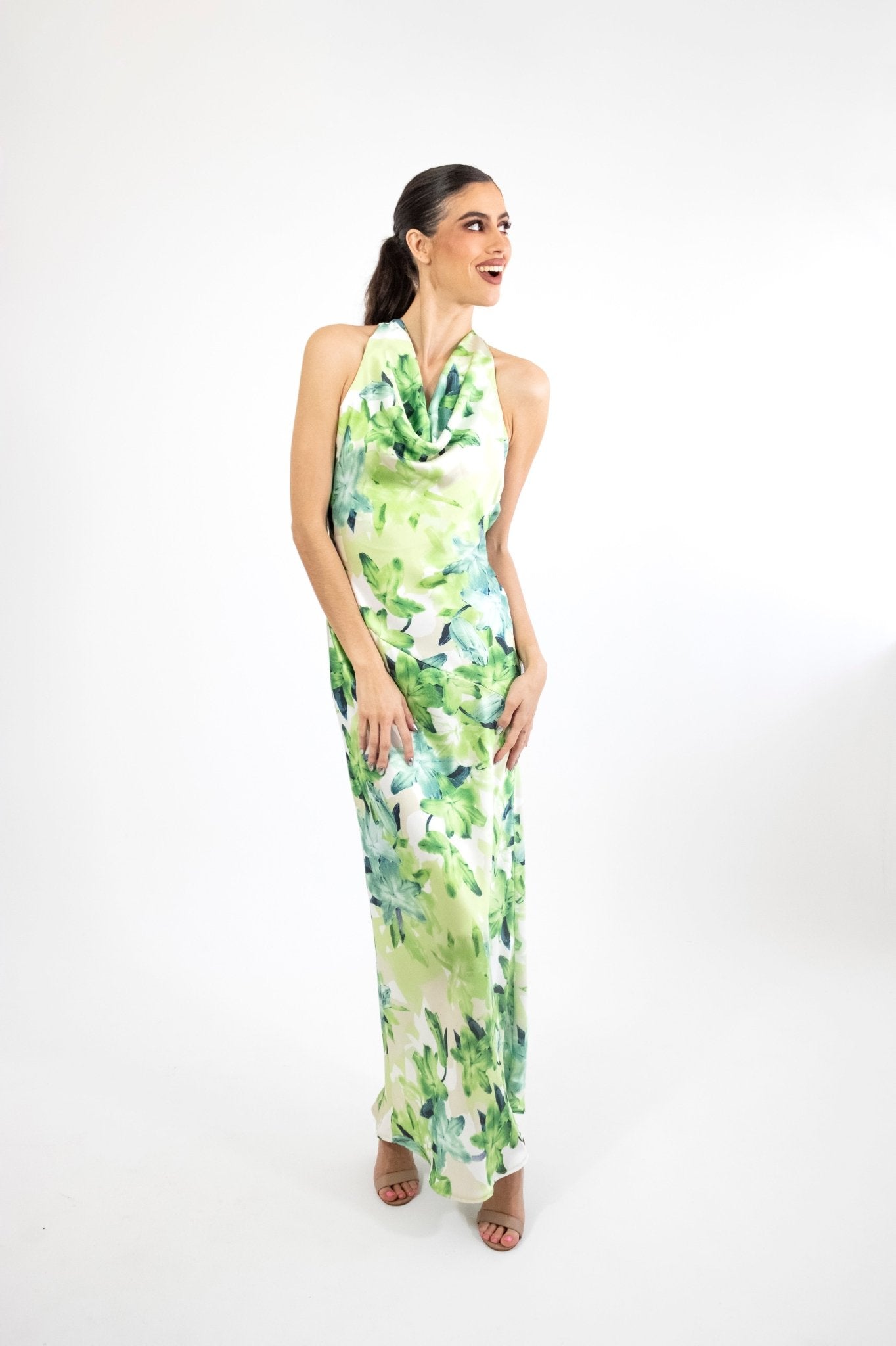 Marisa - estampado - Lend the Trend renta de vestidos mexico