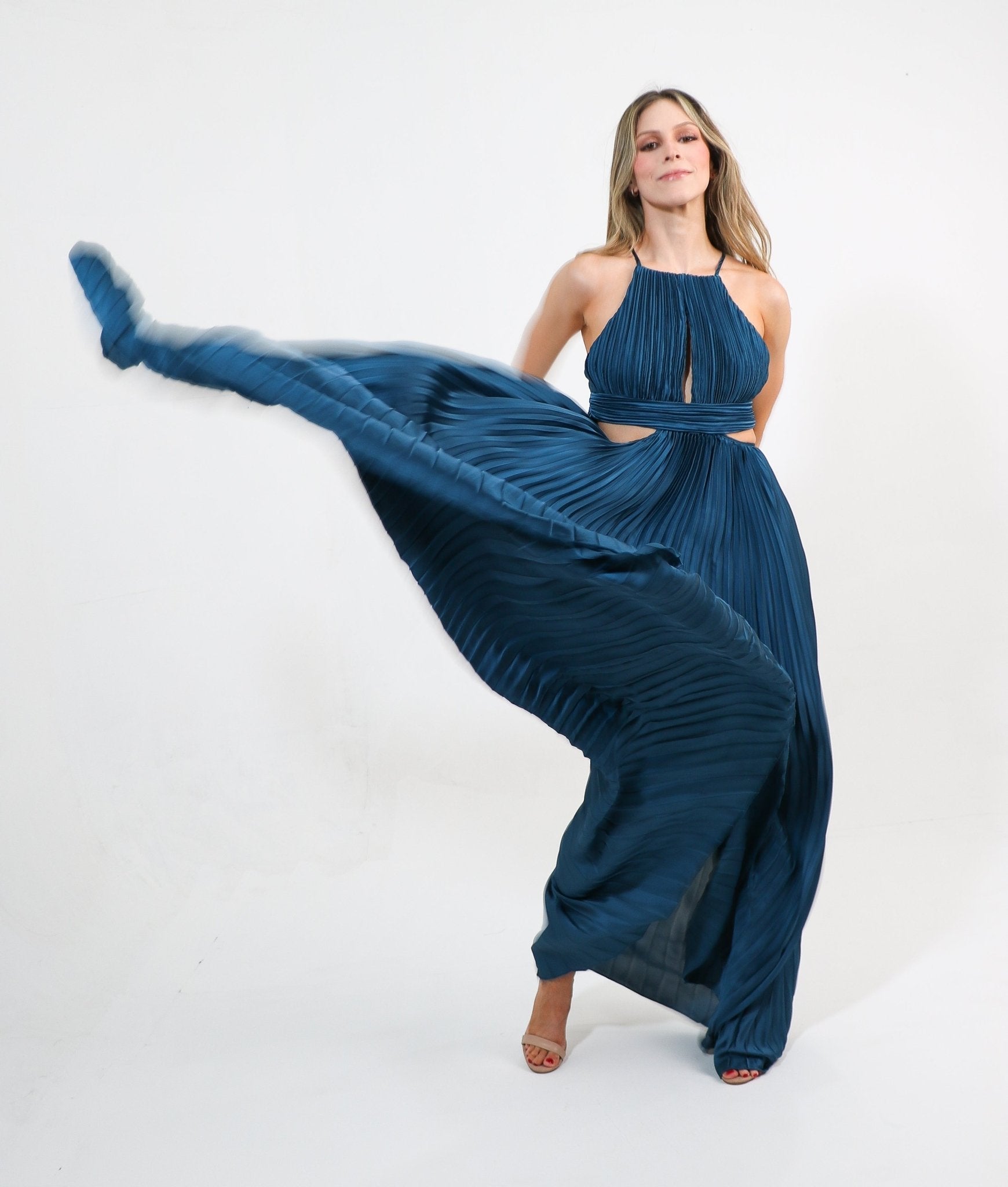 Milla - azul venta - Lend the Trend renta de vestidos mexico