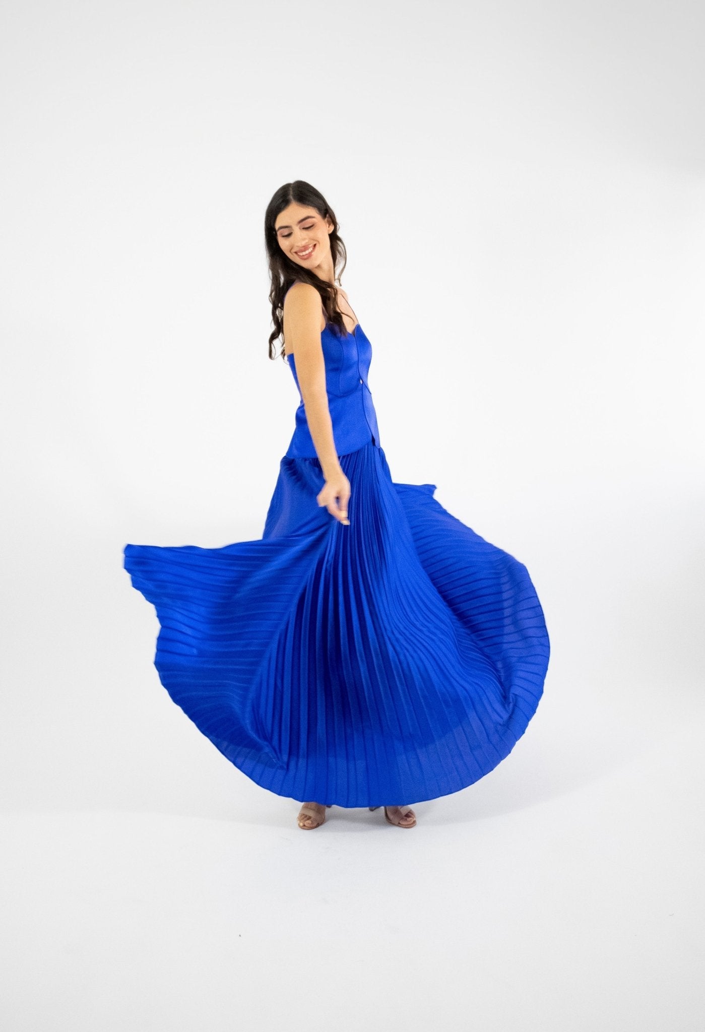 Mirra - azul venta - Lend the Trend renta de vestidos mexico