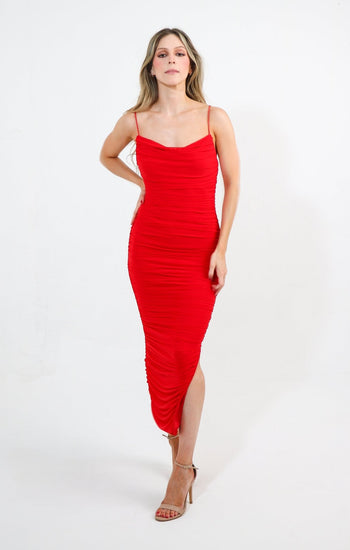 Pamela - rojo vivo venta - Lend the Trend renta de vestidos mexico