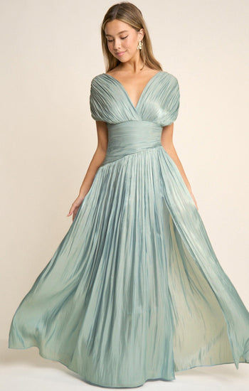 Regina - verde - Cindel vestidos maxi, midi, mini, para toda ocasion, largos, de fiesta, de boda