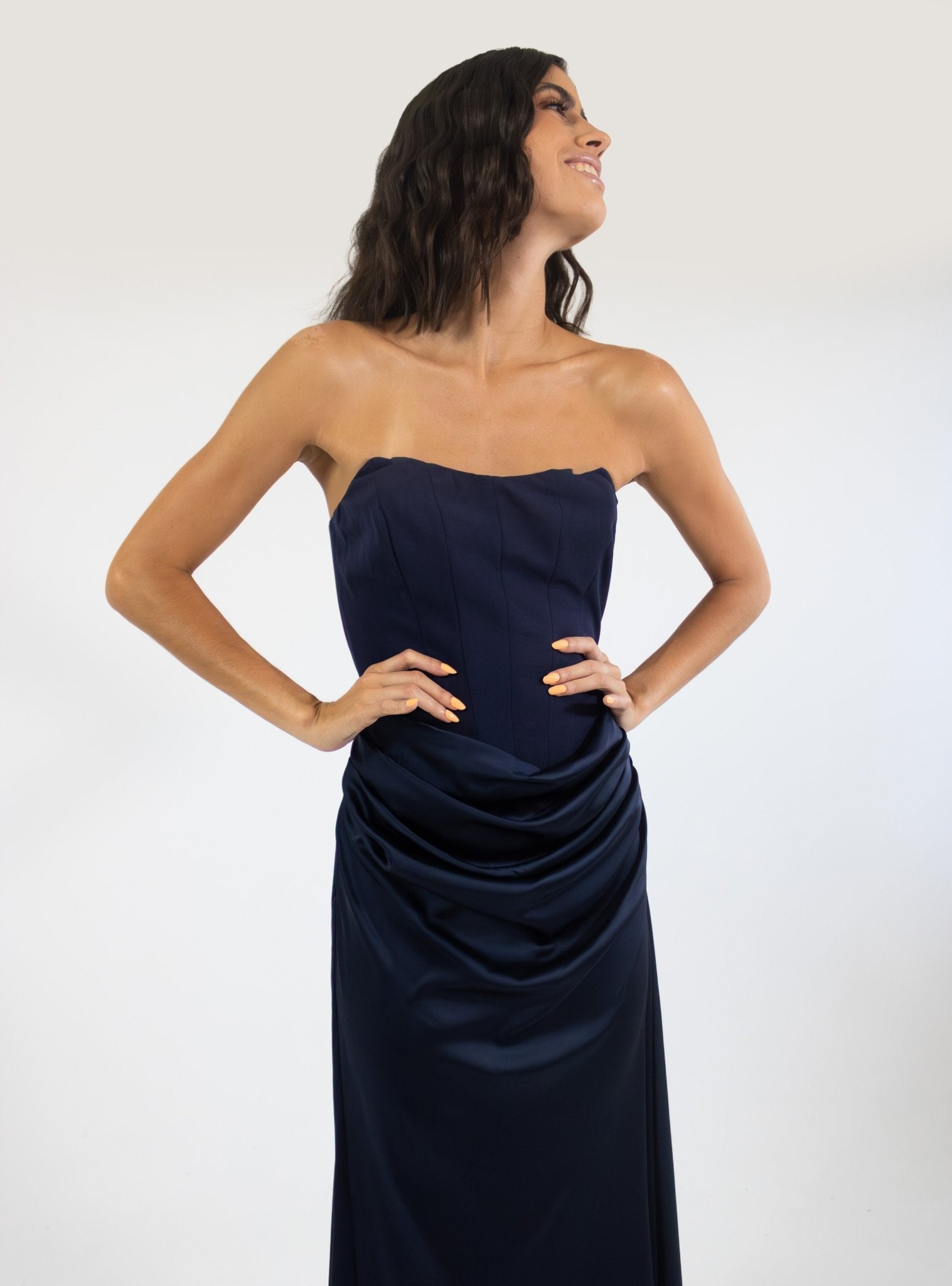 Sisi - azul - Lend the Trend renta de vestidos mexico