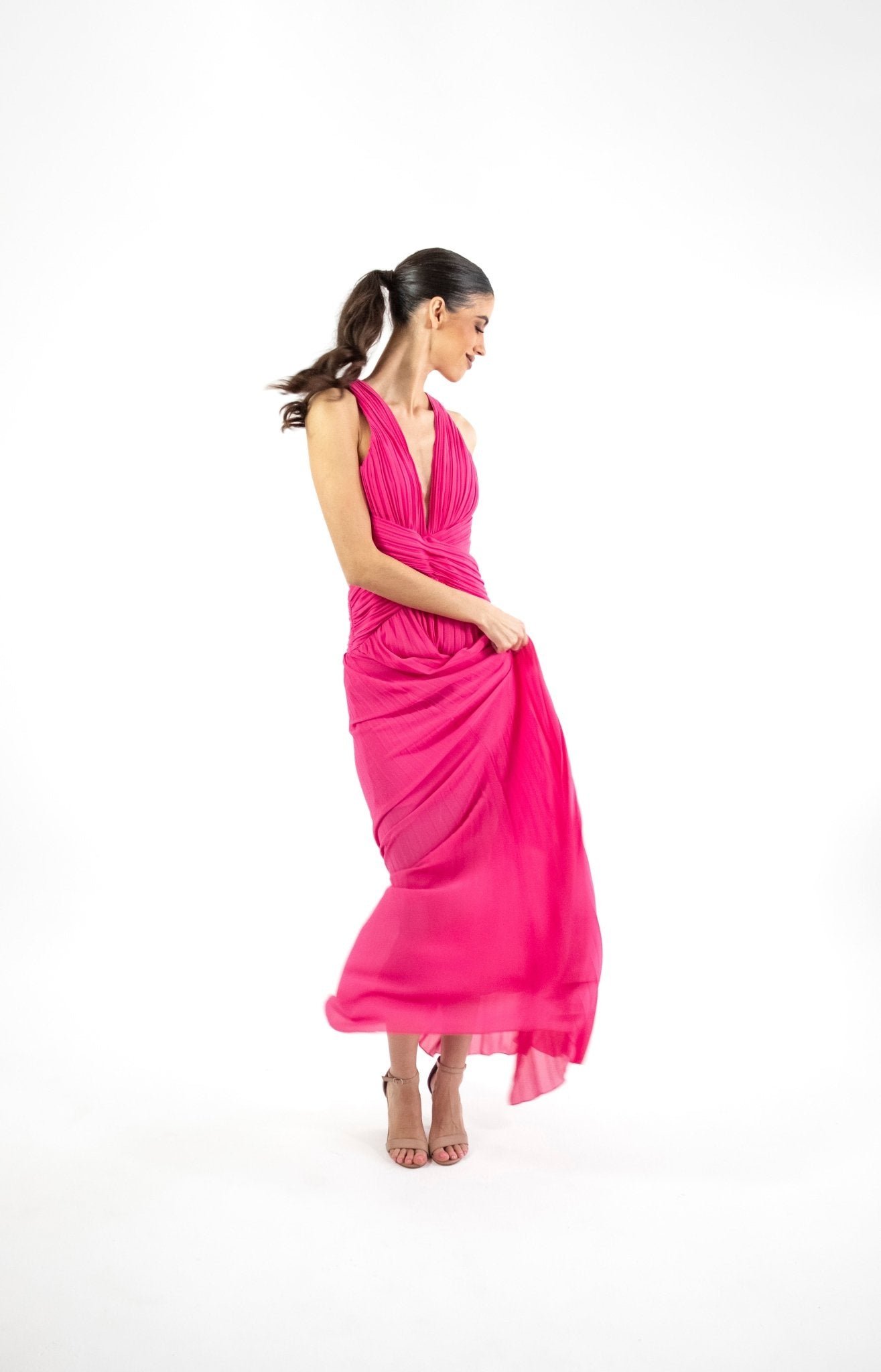 Velma - rosa - Lend the Trend renta de vestidos mexico