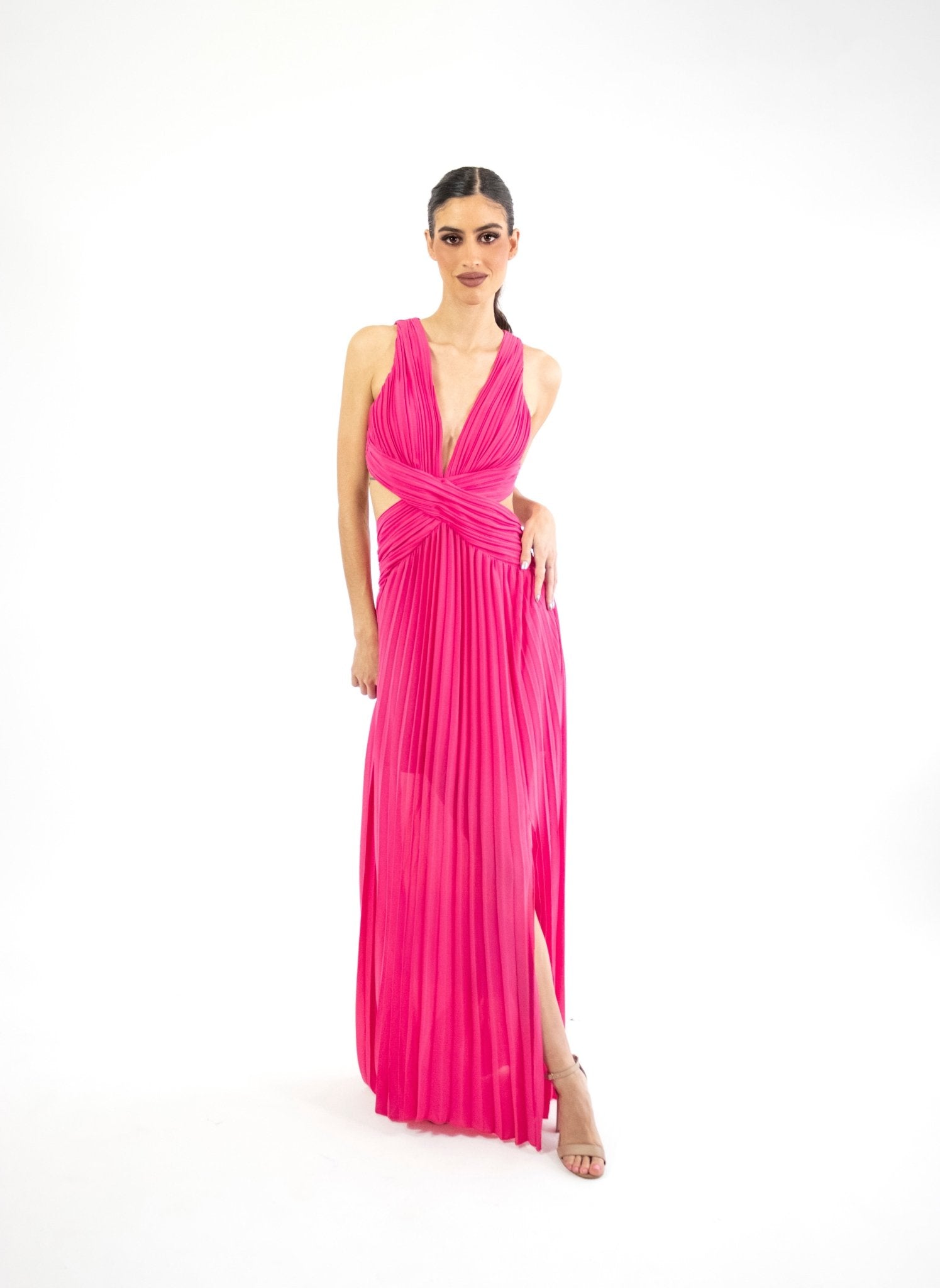 Velma - rosa - Lend the Trend renta de vestidos mexico