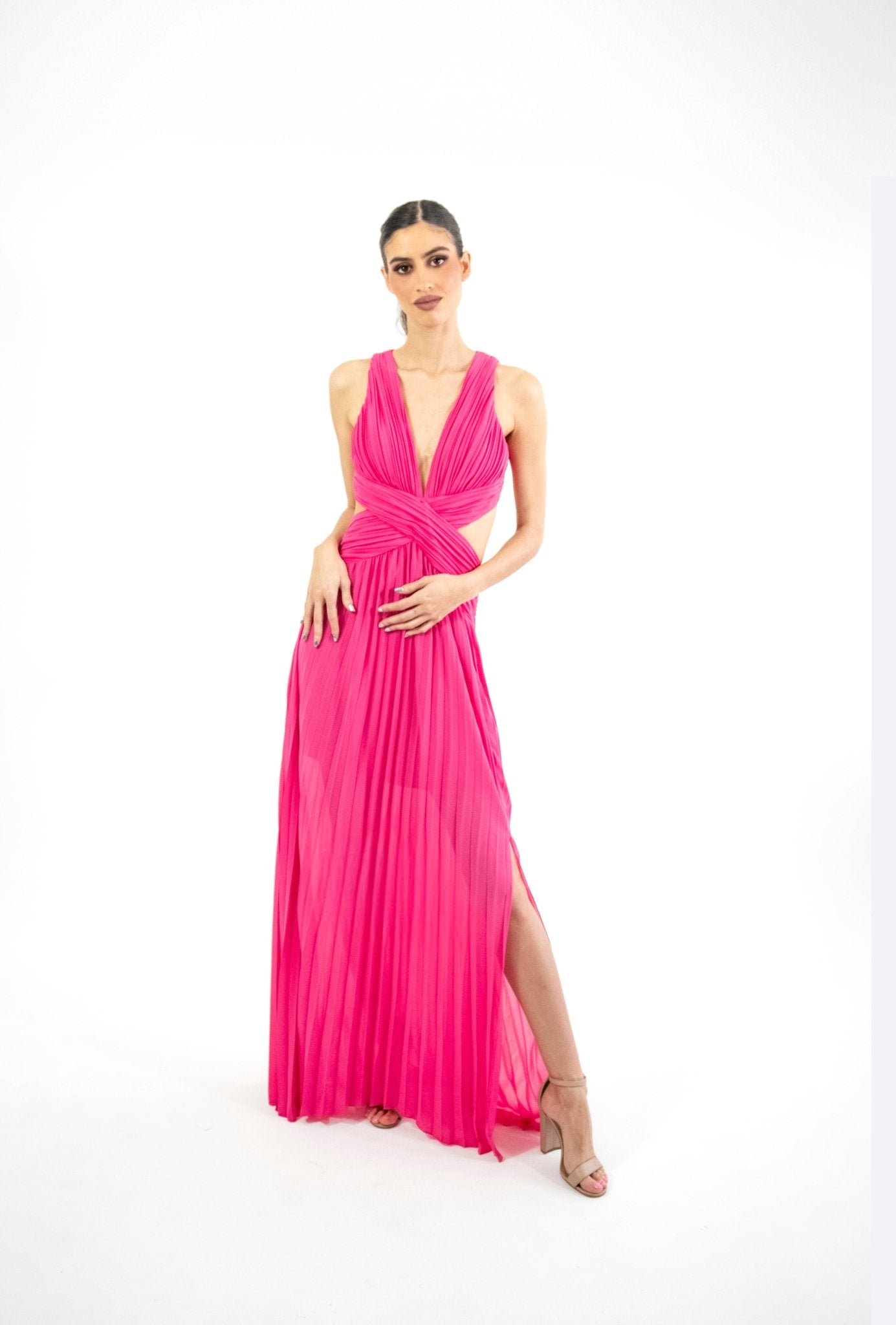 Velma - rosa - Lend the Trend renta de vestidos mexico
