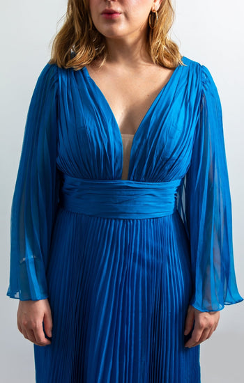 Anika - azul venta - Lend the Trend renta de vestidos mexico