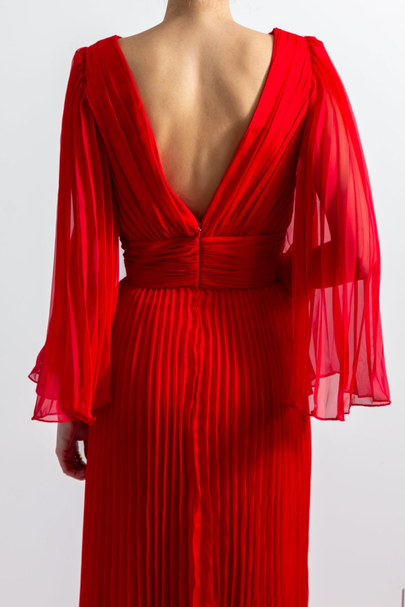 Anika - rojo - Lend the Trend renta de vestidos mexico