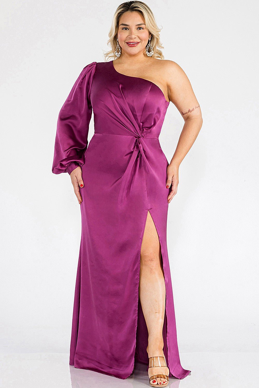 Aurora - morado venta - Lend the Trend renta de vestidos mexico