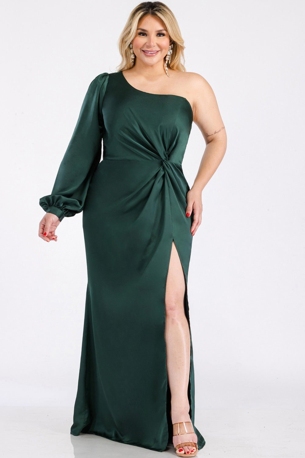 Aurora - verde esmeralda - Lend the Trend renta de vestidos mexico