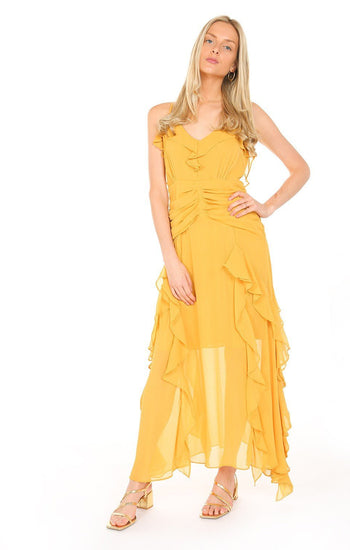 Berenice - amarillo venta - Lend the Trend renta de vestidos mexico