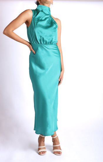 Eiza - turquesa - Lend the Trend renta de vestidos mexico