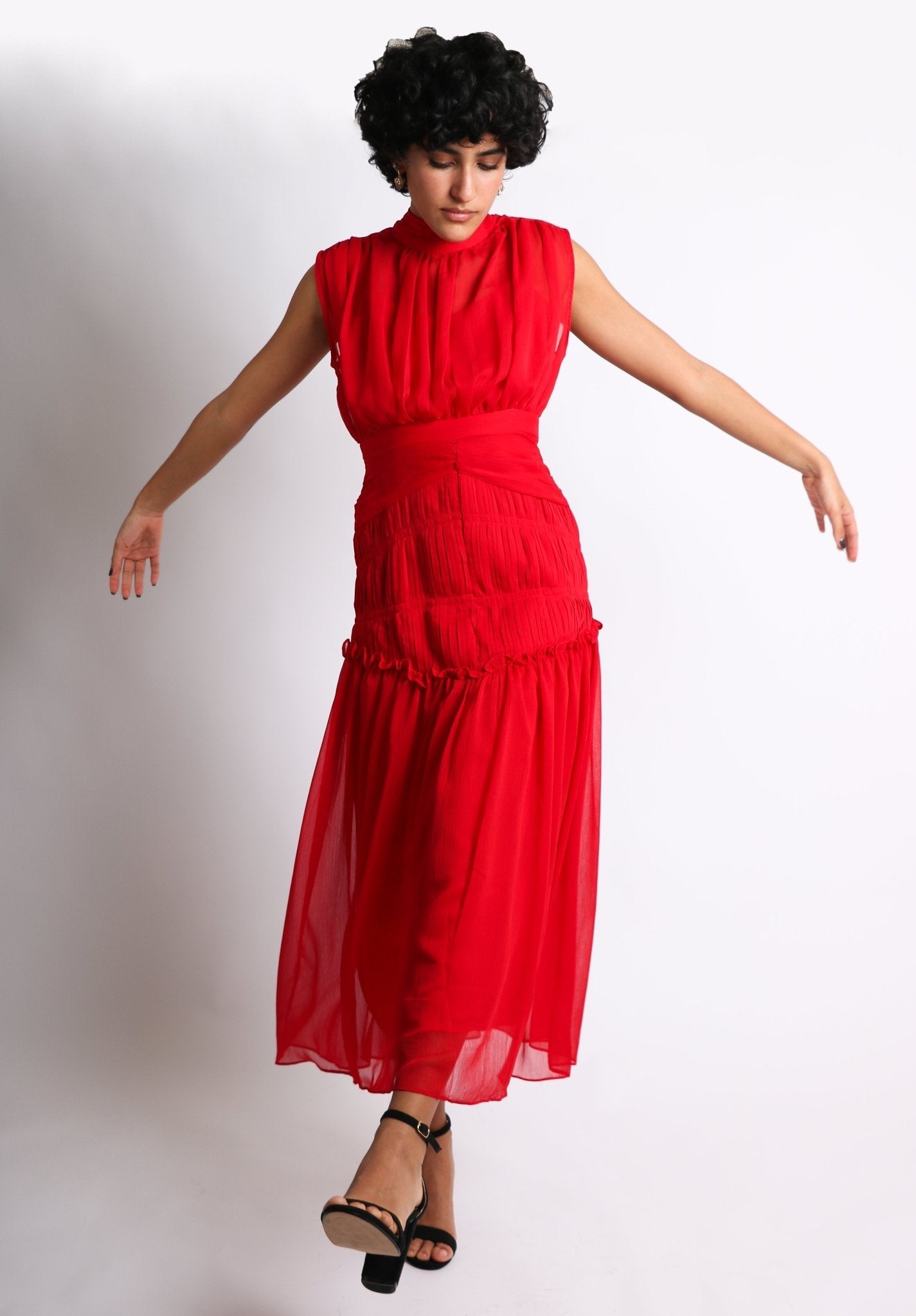 Elvira - rojo venta - Lend the Trend renta de vestidos mexico