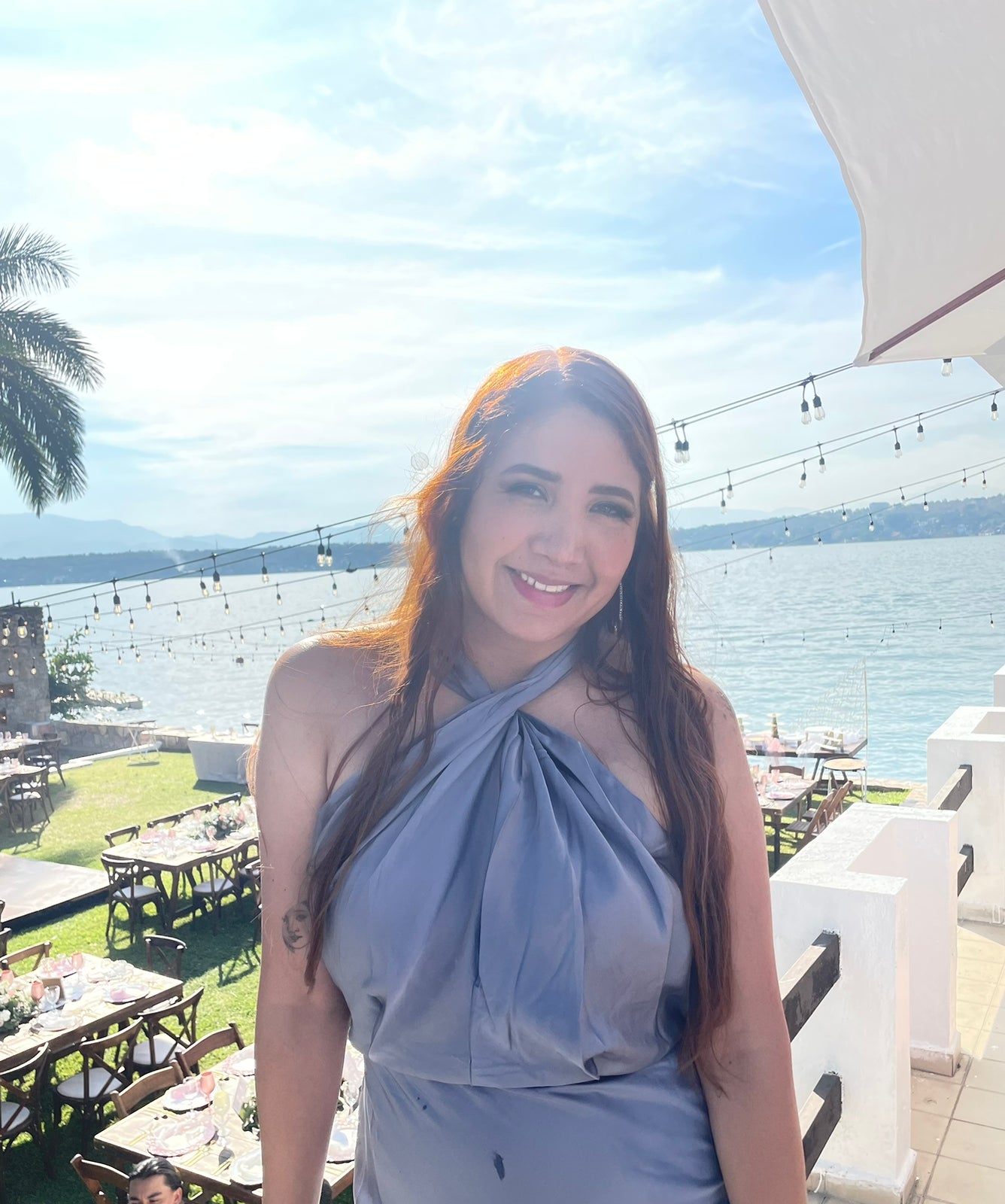 Erin - azul grisaceo - Lend the Trend renta de vestidos mexico