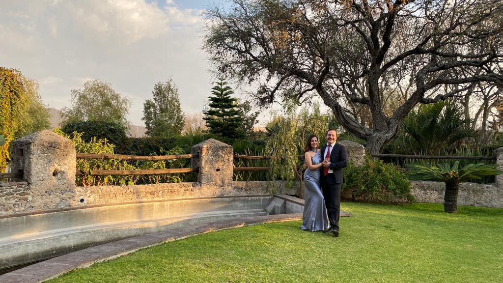 Erin - azul grisaceo venta - Lend the Trend renta de vestidos mexico