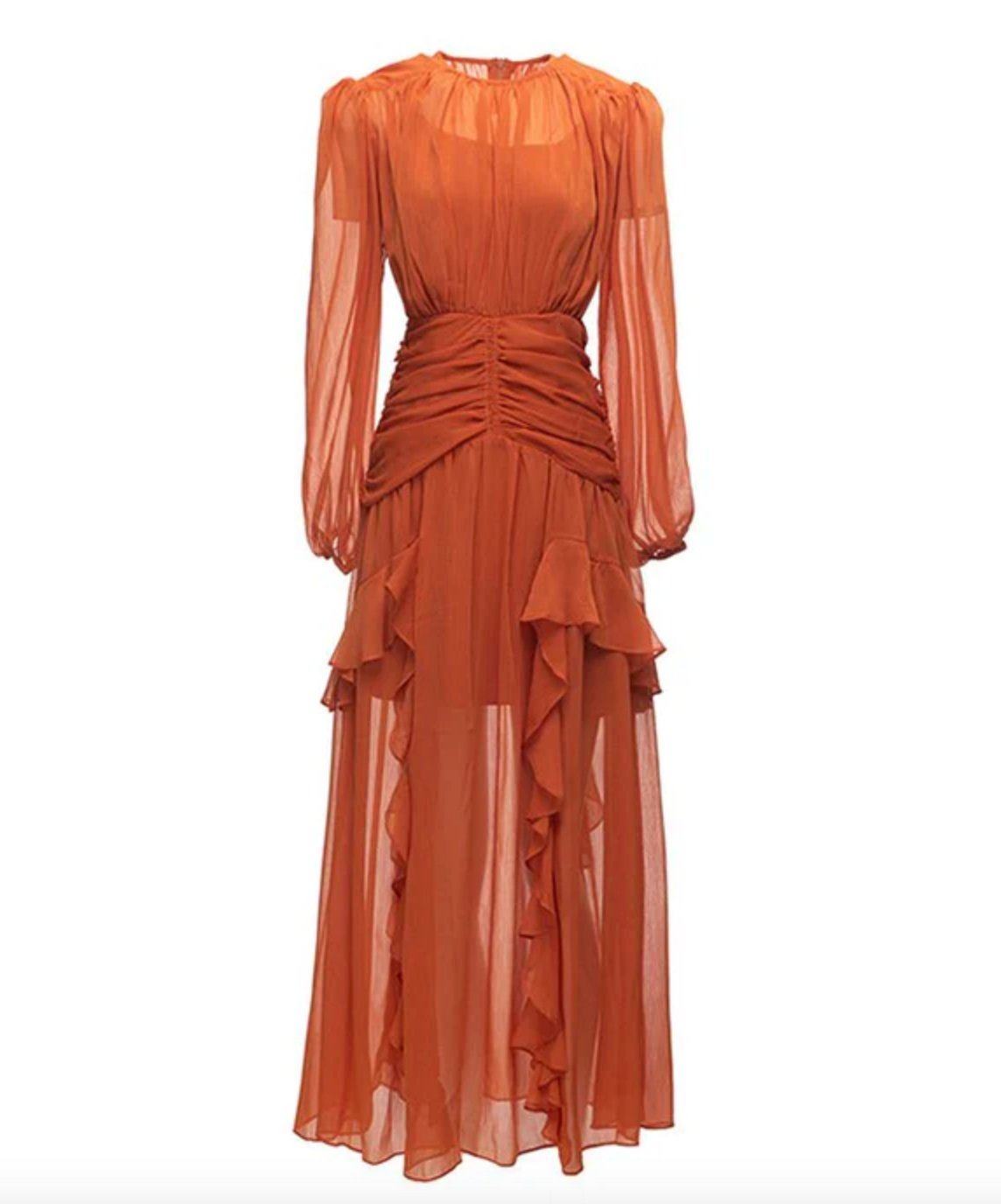 Flavia - naranja venta - Lend the Trend renta de vestidos mexico