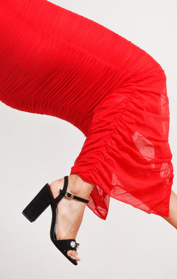 Fornarina - rojo - Lend the Trend renta de vestidos mexico