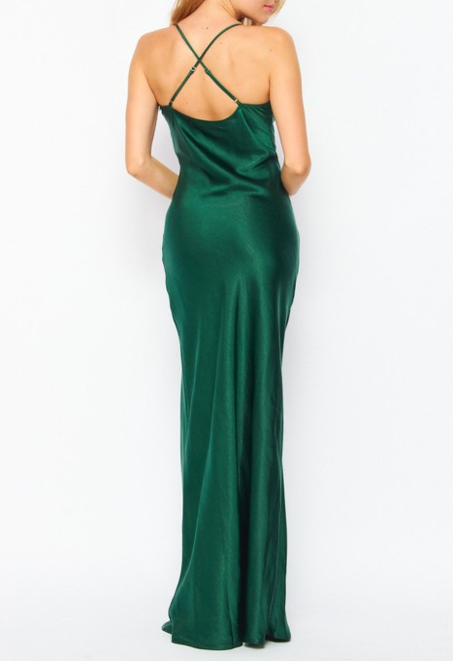 Loreta - verde venta - Lend the Trend renta de vestidos mexico