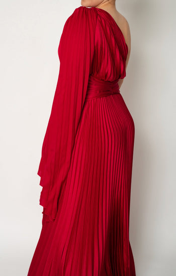 Mabela - rojo - Lend the Trend renta de vestidos mexico