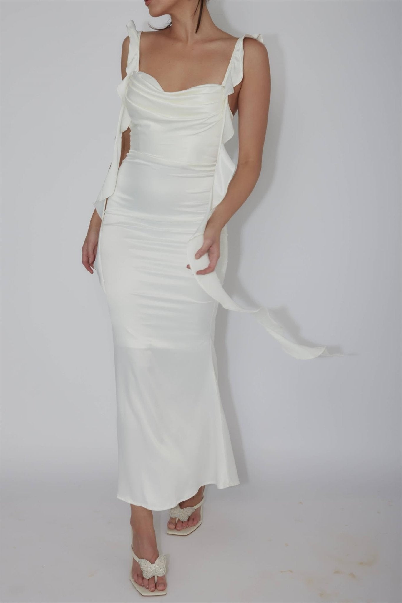 Macarena - blanco venta - Lend the Trend renta de vestidos mexico