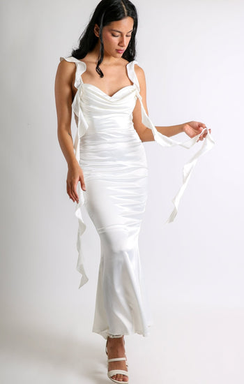 Macarena - blanco venta - Lend the Trend renta de vestidos mexico