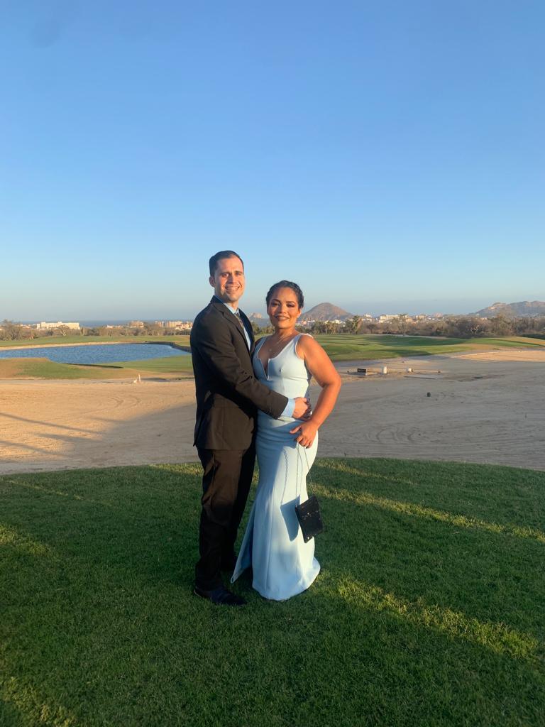 Macie - vestido largo azul - Lend the Trend renta de vestidos mexico